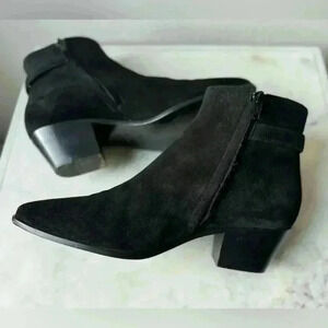 Saint Laurent Women’s Suede Black Ankle Boots Size‎ 6